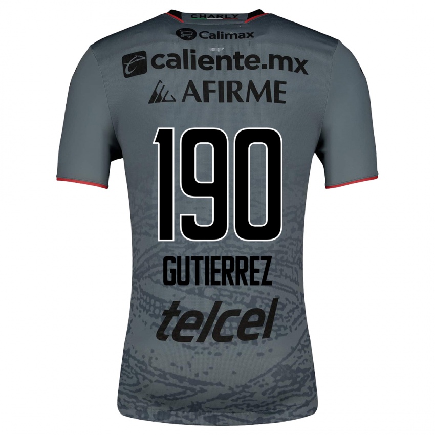 Hombre Camiseta Dayán Gutiérrez #190 Gris 2ª Equipación 2023/24 La Camisa