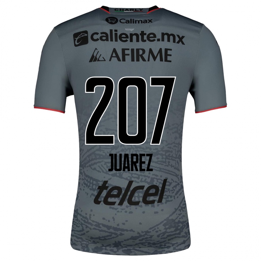 Hombre Camiseta José Juárez #207 Gris 2ª Equipación 2023/24 La Camisa