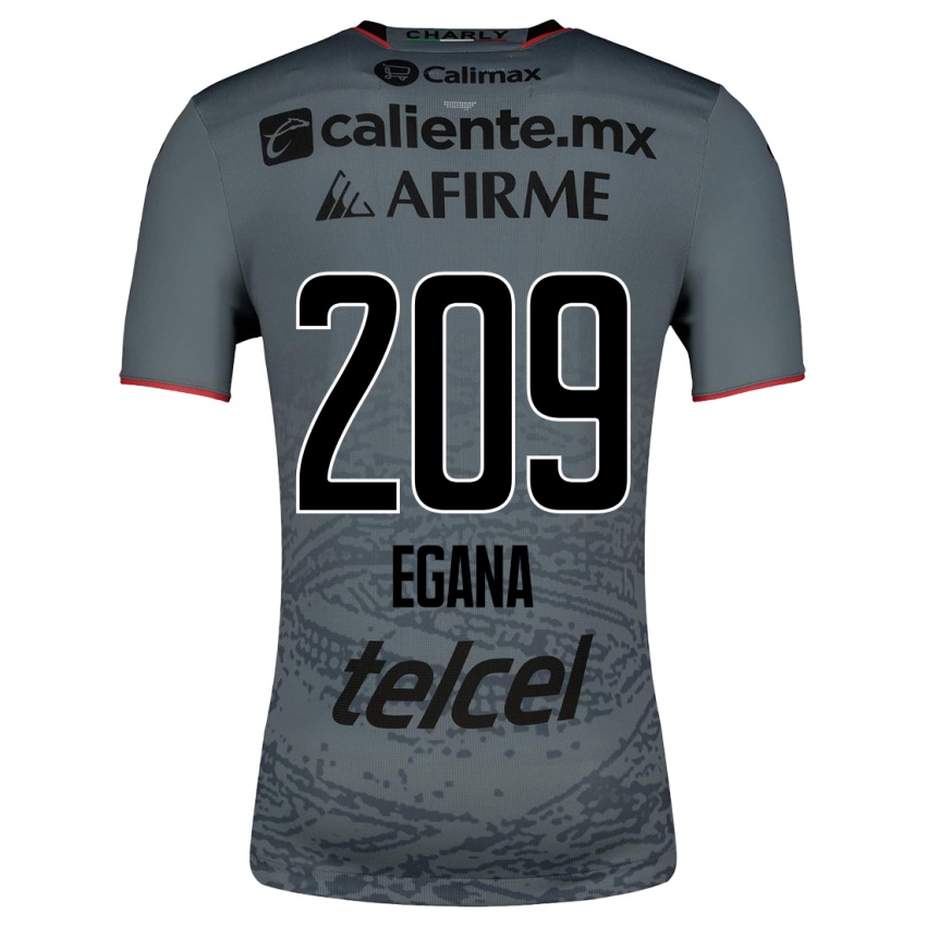 Hombre Camiseta Arath Egaña #209 Gris 2ª Equipación 2023/24 La Camisa