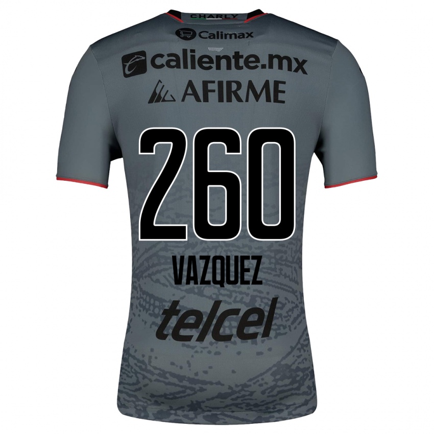Hombre Camiseta Octavio Vázquez #260 Gris 2ª Equipación 2023/24 La Camisa