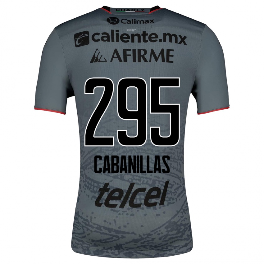 Hombre Camiseta Osvaldo Cabanillas #295 Gris 2ª Equipación 2023/24 La Camisa