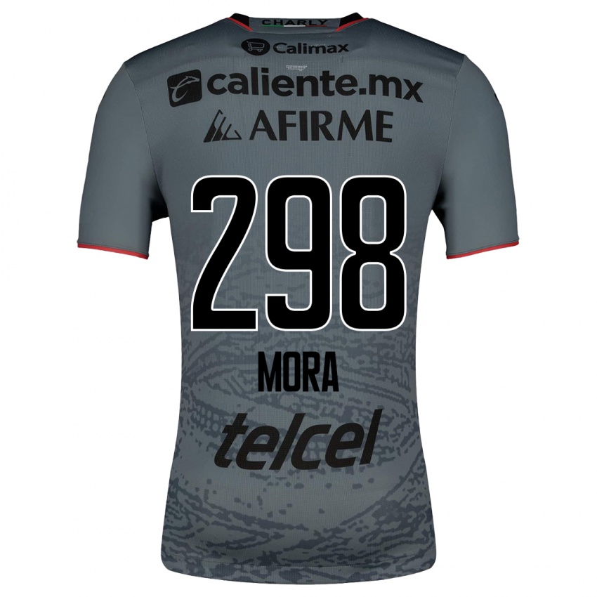 Hombre Camiseta Gilberto Mora #298 Gris 2ª Equipación 2023/24 La Camisa