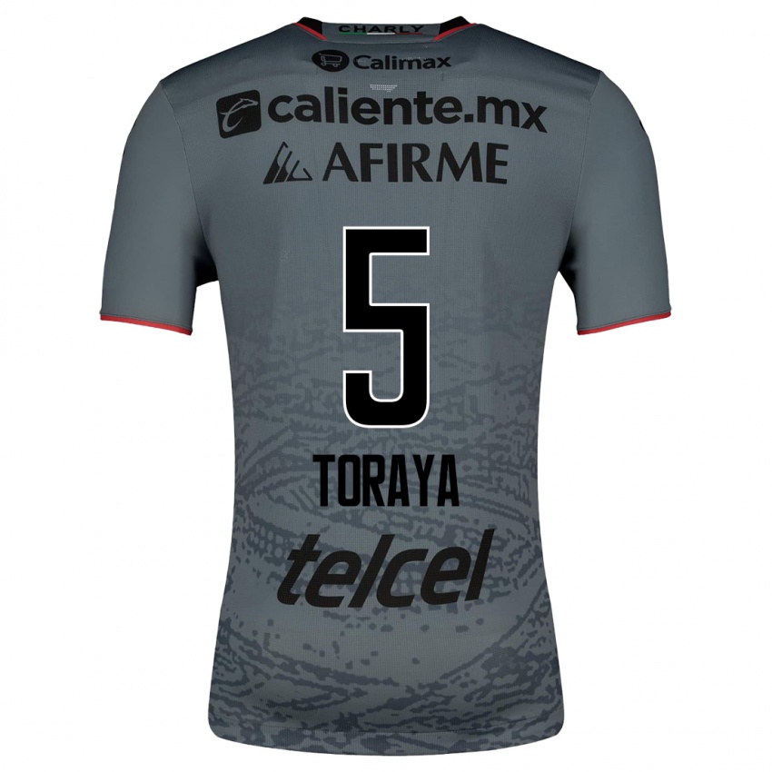 Hombre Camiseta Yadira Toraya #5 Gris 2ª Equipación 2023/24 La Camisa