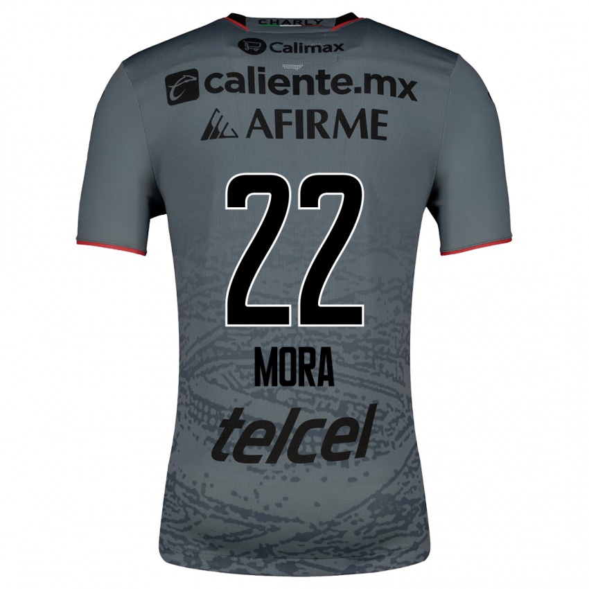 Hombre Camiseta Bianca Mora #22 Gris 2ª Equipación 2023/24 La Camisa