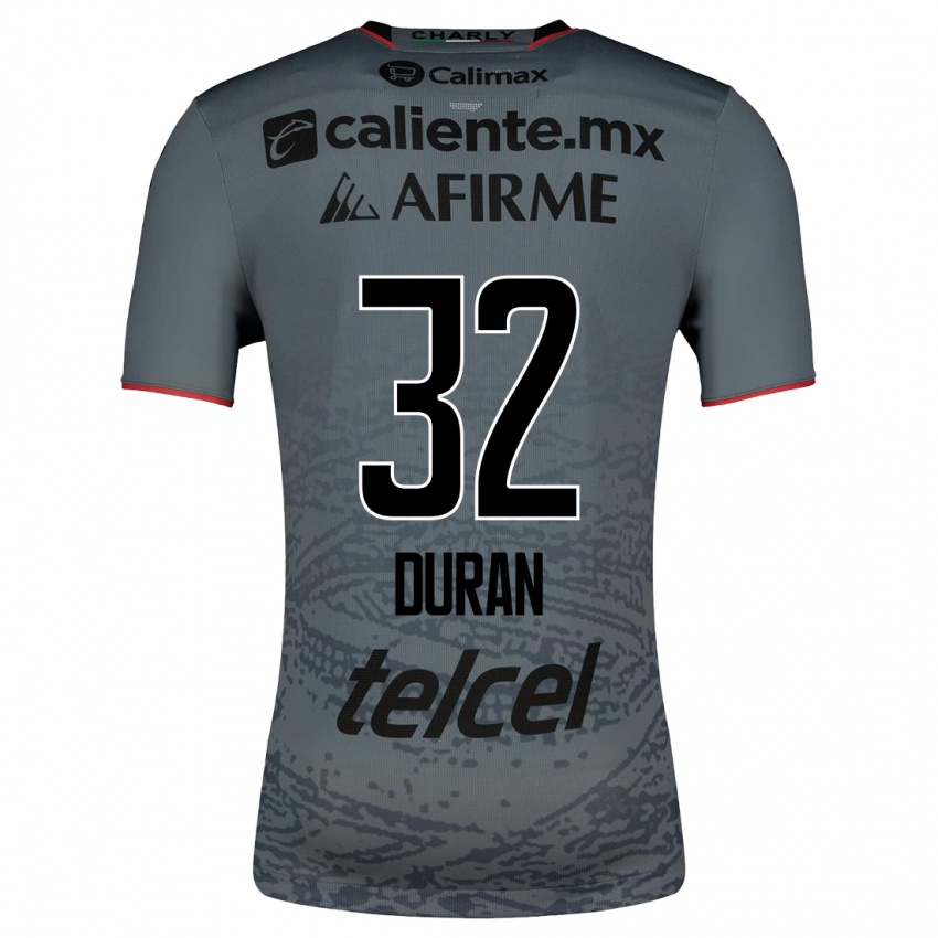 Hombre Camiseta Ailed Duran #32 Gris 2ª Equipación 2023/24 La Camisa