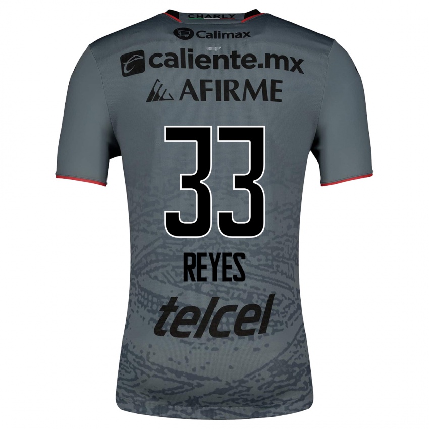 Hombre Camiseta Jazmín Reyes #33 Gris 2ª Equipación 2023/24 La Camisa