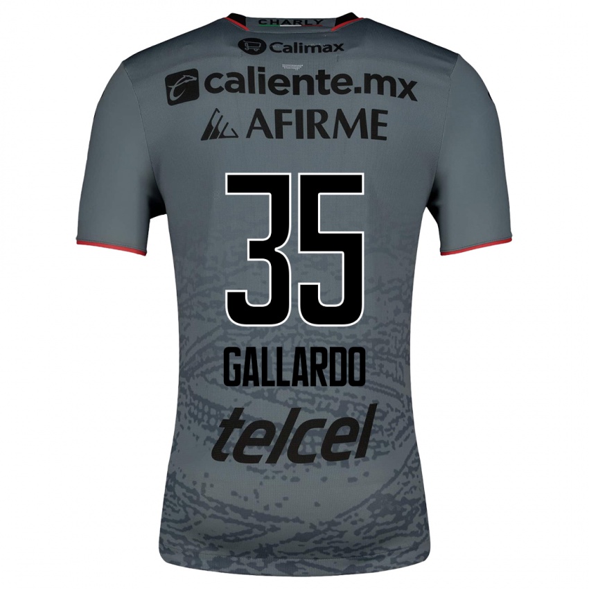 Hombre Camiseta Gloriaisabel Gallardo #35 Gris 2ª Equipación 2023/24 La Camisa