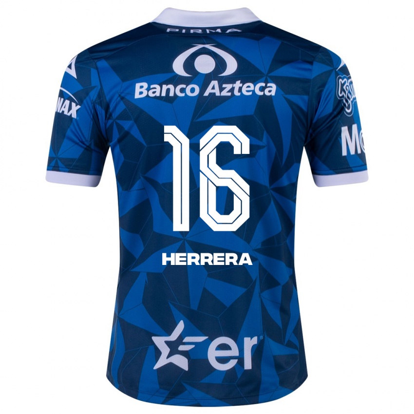 Hombre Camiseta Alberto Herrera #16 Azul 2ª Equipación 2023/24 La Camisa