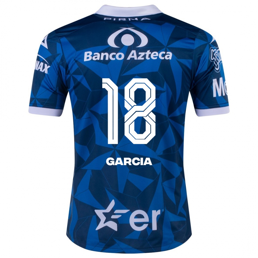 Hombre Camiseta Luis García #18 Azul 2ª Equipación 2023/24 La Camisa