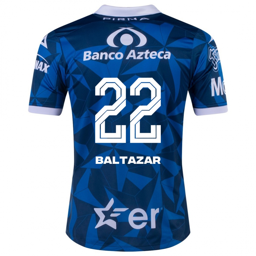 Hombre Camiseta Carlos Baltazar #22 Azul 2ª Equipación 2023/24 La Camisa