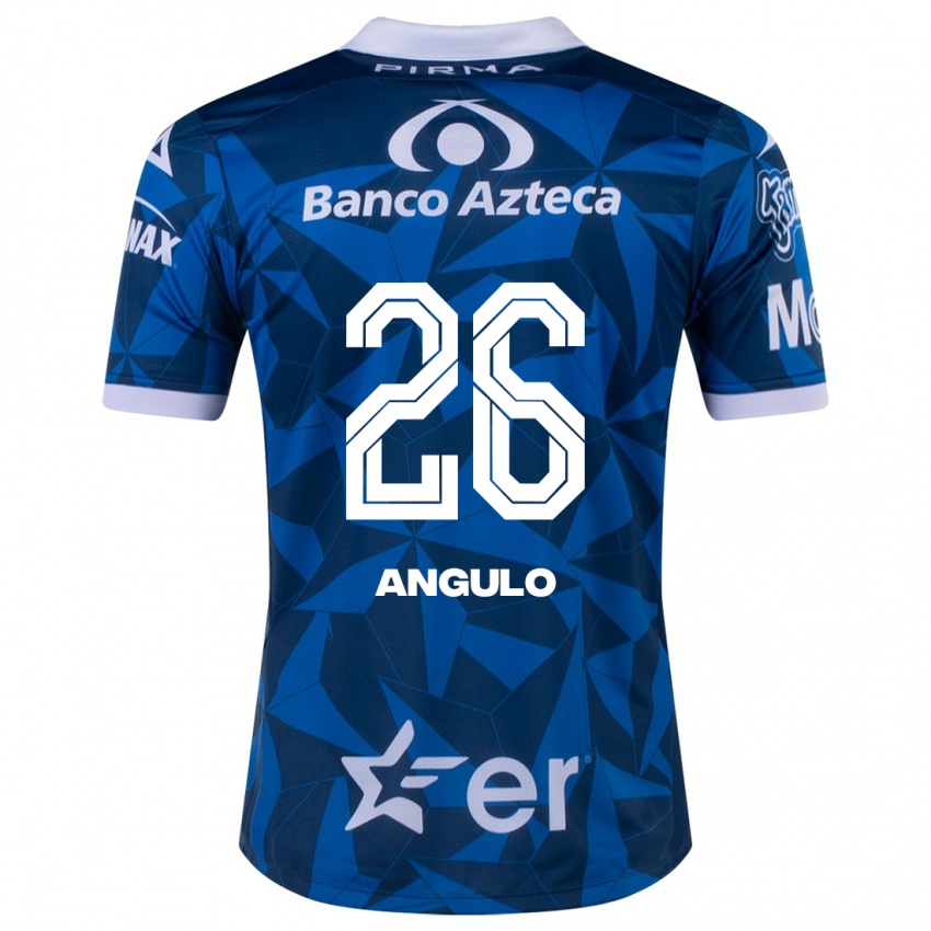 Hombre Camiseta Brayan Angulo #26 Azul 2ª Equipación 2023/24 La Camisa
