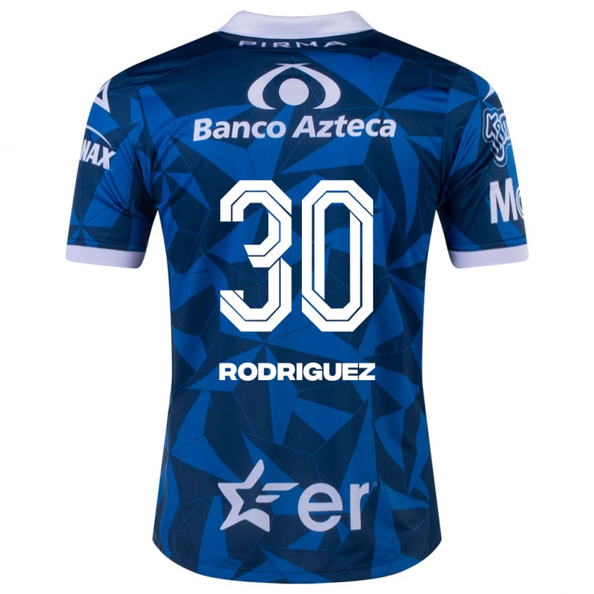 Hombre Camiseta Jesús Rodríguez #30 Azul 2ª Equipación 2023/24 La Camisa