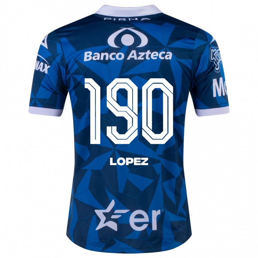Hombre Camiseta Josué López #190 Azul 2ª Equipación 2023/24 La Camisa