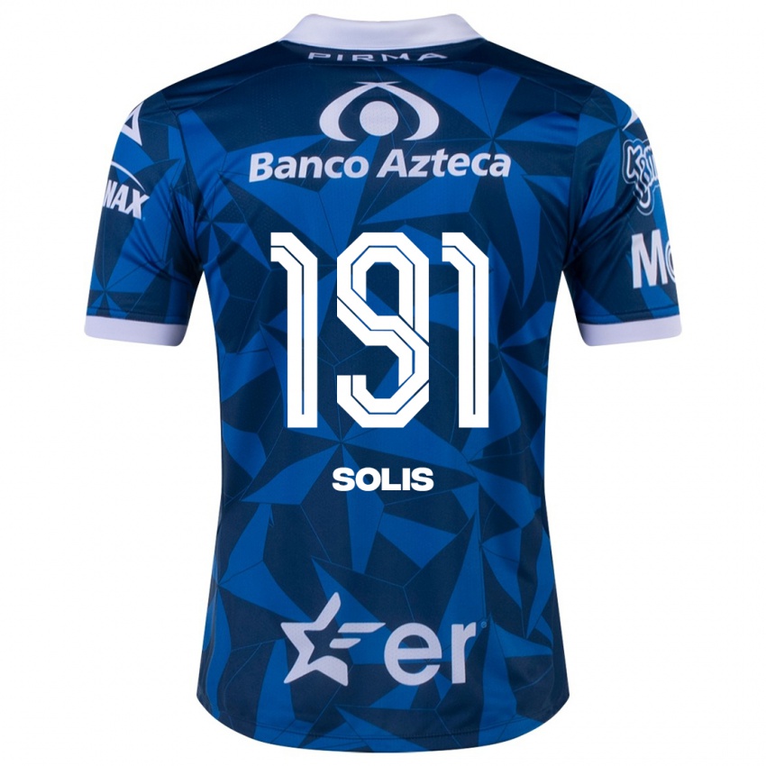 Hombre Camiseta César Solís #191 Azul 2ª Equipación 2023/24 La Camisa