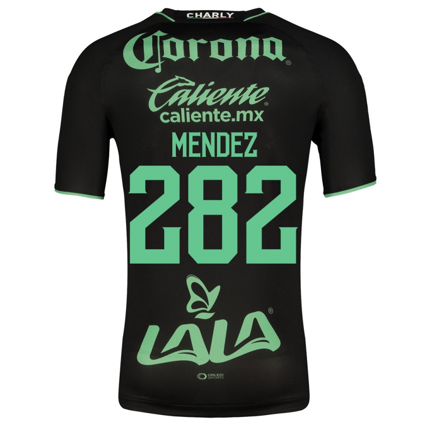 Hombre Camiseta José Méndez #282 Negro 2ª Equipación 2023/24 La Camisa