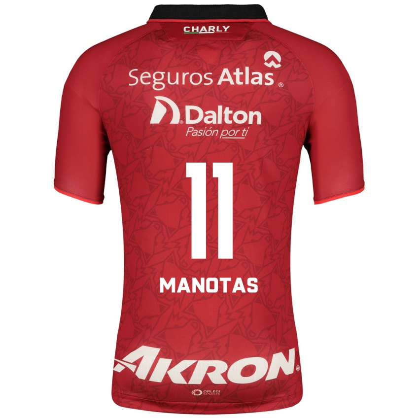 Hombre Camiseta Mauro Manotas #11 Rojo 2ª Equipación 2023/24 La Camisa