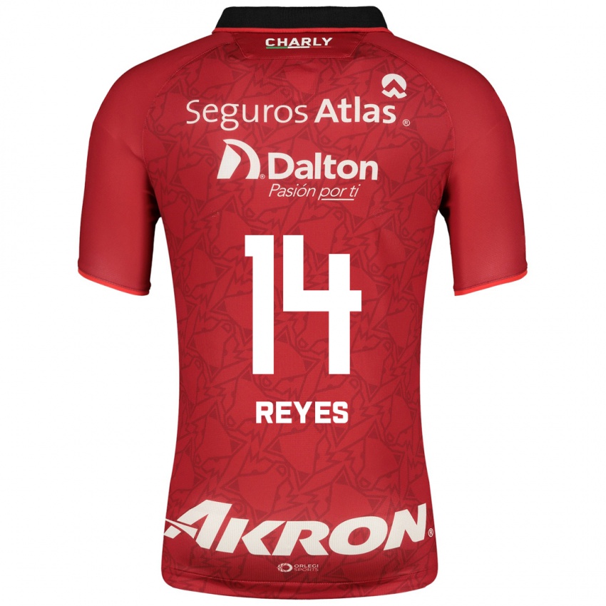 Hombre Camiseta Luis Reyes #14 Rojo 2ª Equipación 2023/24 La Camisa