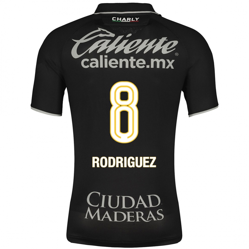 Hombre Camiseta Iván Rodríguez #8 Negro 2ª Equipación 2023/24 La Camisa