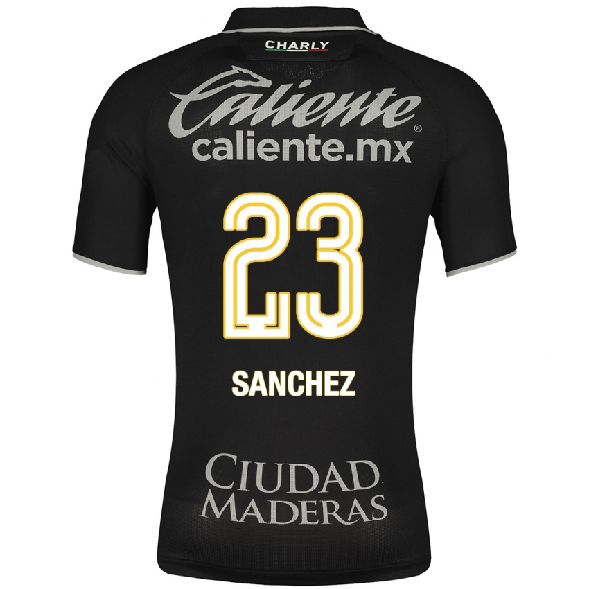 Hombre Camiseta Borja Sánchez #23 Negro 2ª Equipación 2023/24 La Camisa