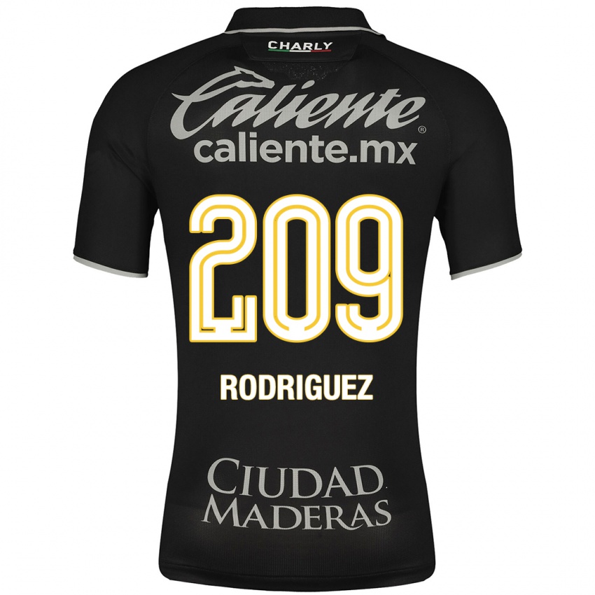 Hombre Camiseta Víctor Rodríguez #209 Negro 2ª Equipación 2023/24 La Camisa