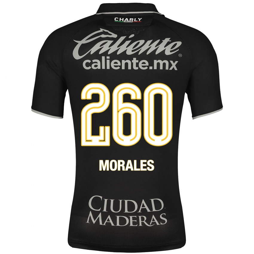 Hombre Camiseta Daniel Morales #260 Negro 2ª Equipación 2023/24 La Camisa