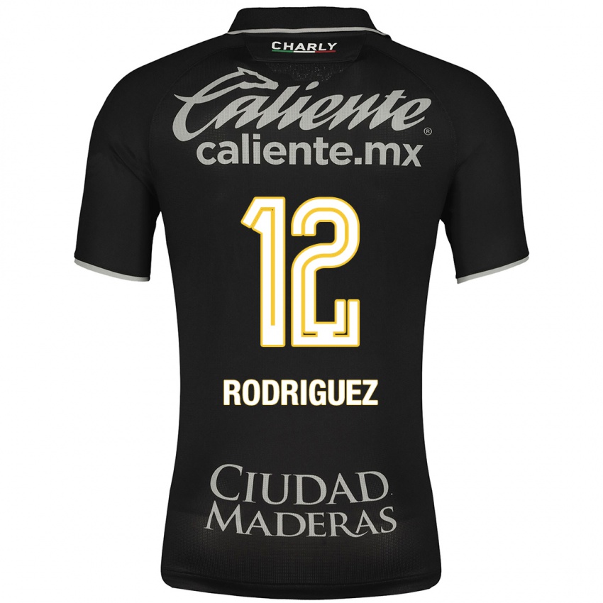 Hombre Camiseta Lixy Rodríguez #12 Negro 2ª Equipación 2023/24 La Camisa