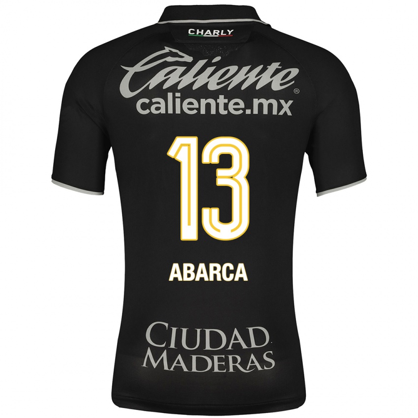 Hombre Camiseta Vidalia Abarca #13 Negro 2ª Equipación 2023/24 La Camisa