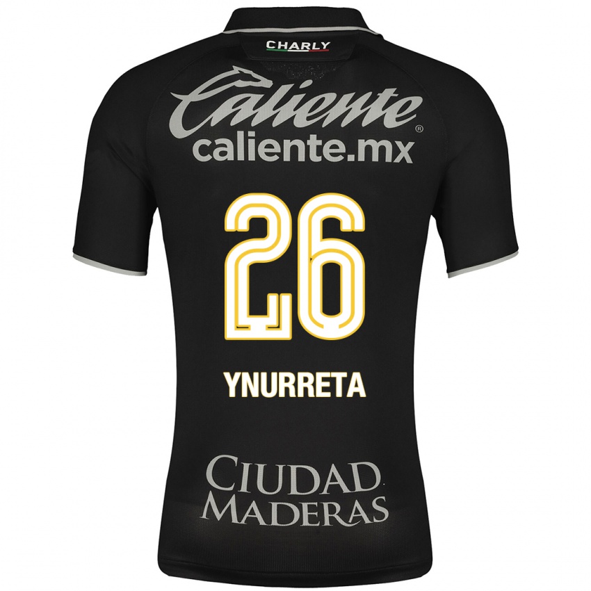 Hombre Camiseta Alexandra Hernández Ynurreta #26 Negro 2ª Equipación 2023/24 La Camisa