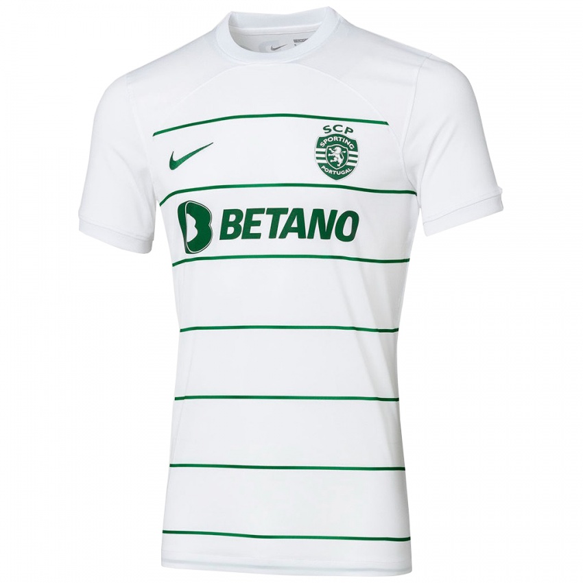 Hombre Camiseta Diogo Martins #0 Blanco 2ª Equipación 2023/24 La Camisa