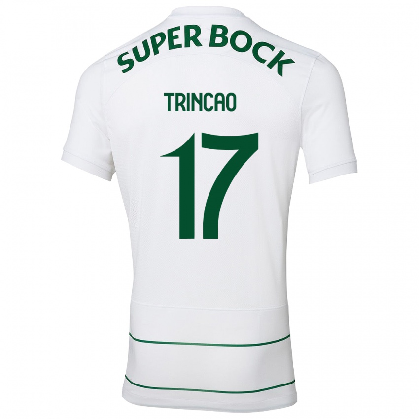 Hombre Camiseta Trincão #17 Blanco 2ª Equipación 2023/24 La Camisa