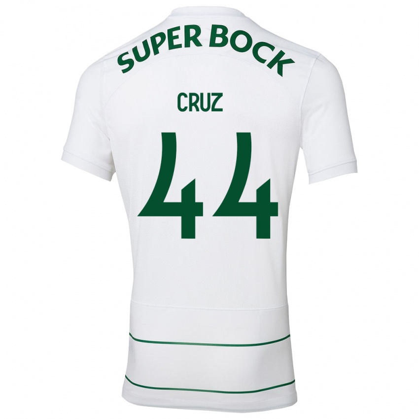 Hombre Camiseta Marco Cruz #44 Blanco 2ª Equipación 2023/24 La Camisa