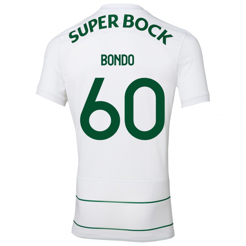 Hombre Camiseta Pedro Bondo #60 Blanco 2ª Equipación 2023/24 La Camisa