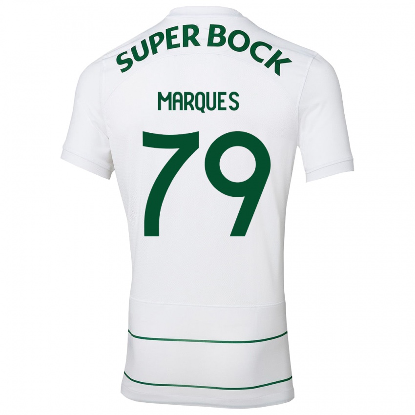 Hombre Camiseta Rodrigo Marquês #79 Blanco 2ª Equipación 2023/24 La Camisa