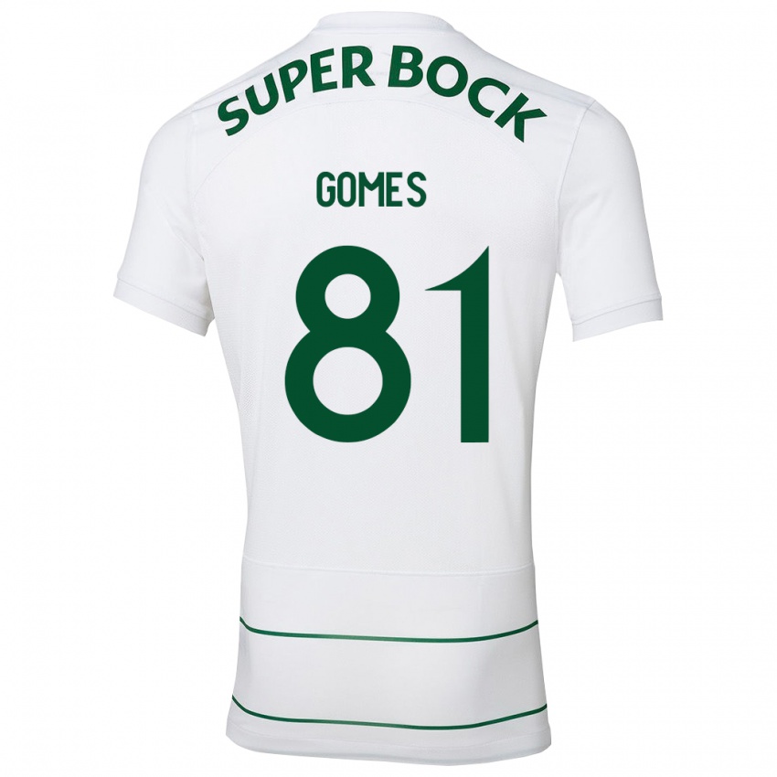 Hombre Camiseta Salvador Gomes #81 Blanco 2ª Equipación 2023/24 La Camisa