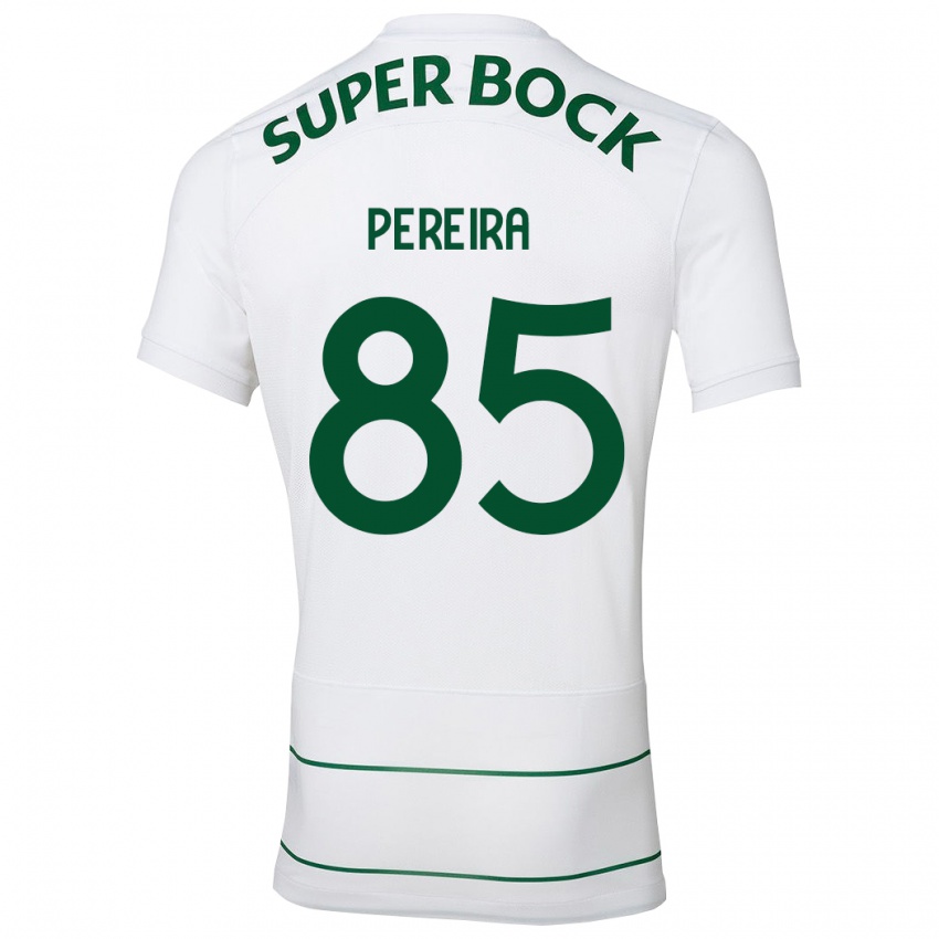 Hombre Camiseta João Pereira #85 Blanco 2ª Equipación 2023/24 La Camisa