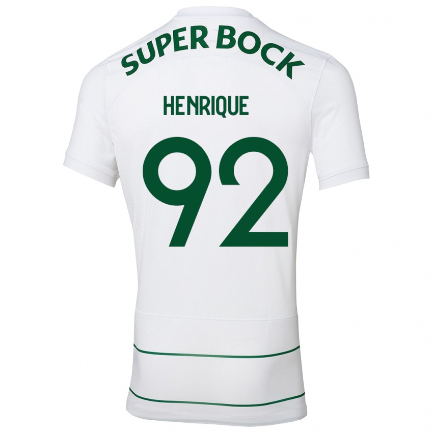Hombre Camiseta Eduardo Henrique #92 Blanco 2ª Equipación 2023/24 La Camisa
