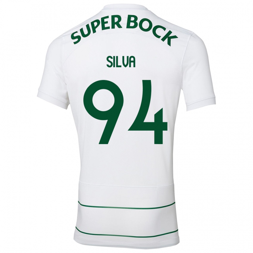 Hombre Camiseta Pedro Silva #94 Blanco 2ª Equipación 2023/24 La Camisa