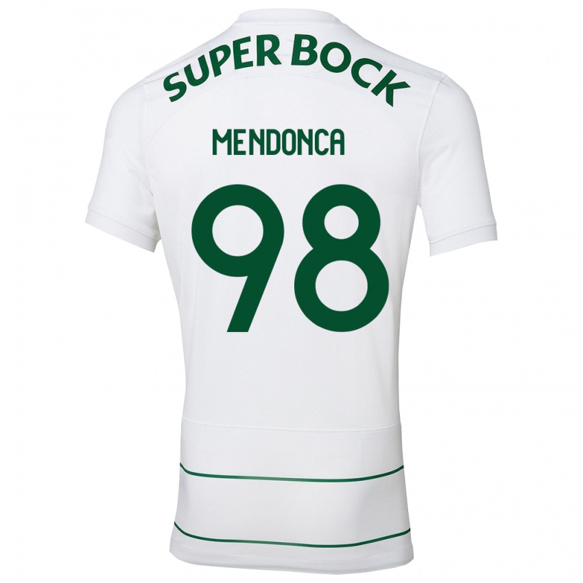 Hombre Camiseta Manuel Mendonça #98 Blanco 2ª Equipación 2023/24 La Camisa