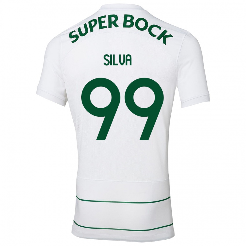 Hombre Camiseta Francisco Silva #99 Blanco 2ª Equipación 2023/24 La Camisa