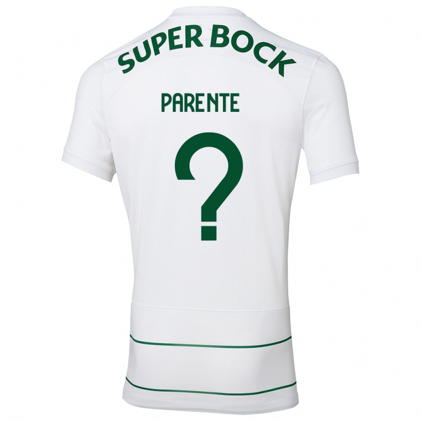 Hombre Camiseta Tiago Parente #0 Blanco 2ª Equipación 2023/24 La Camisa