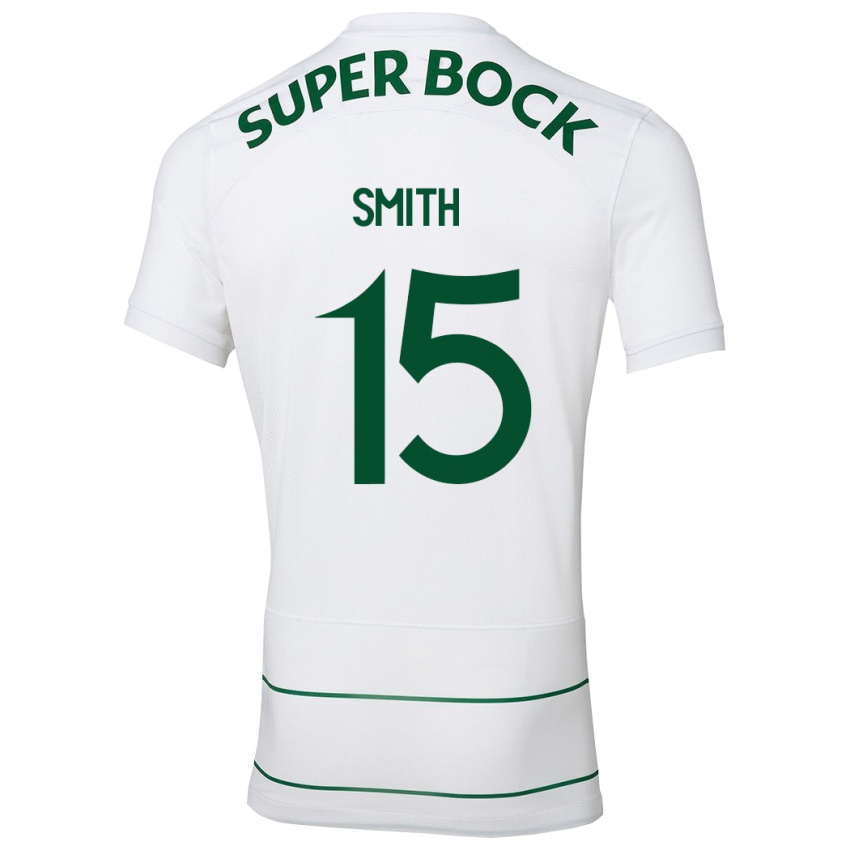Hombre Camiseta Olivia Smith #15 Blanco 2ª Equipación 2023/24 La Camisa