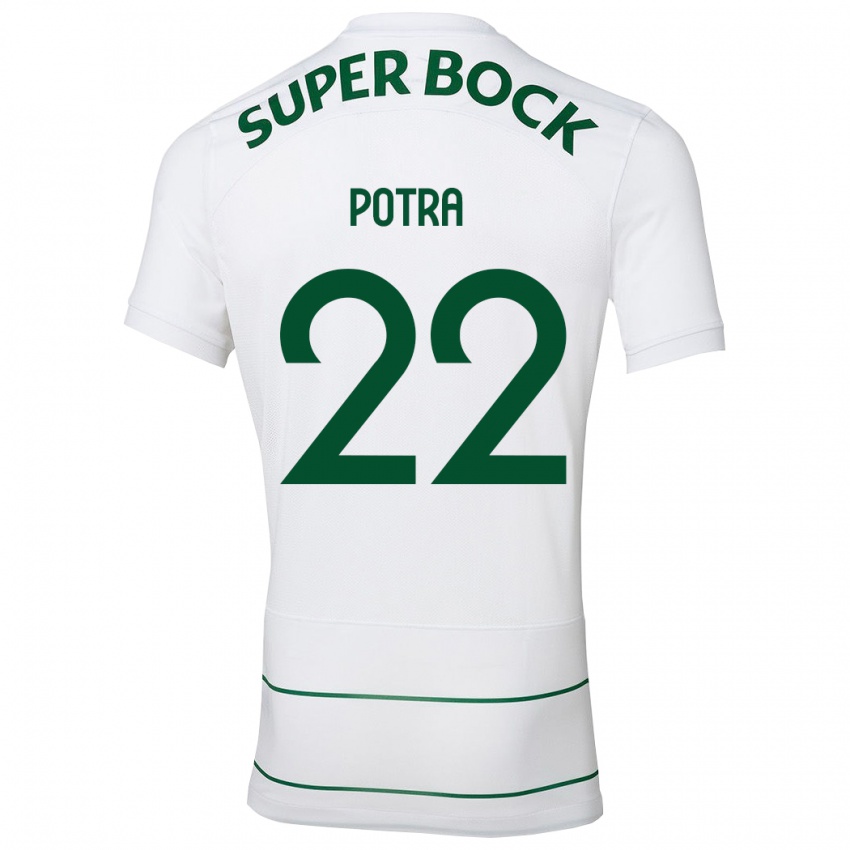 Hombre Camiseta Catarina Sofia Branco Potra #22 Blanco 2ª Equipación 2023/24 La Camisa