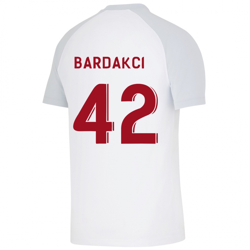 Hombre Camiseta Abdülkerim Bardakcı #42 Blanco 2ª Equipación 2023/24 La Camisa