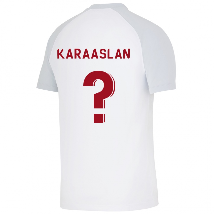 Hombre Camiseta Ahmet Kerem Karaaslan #0 Blanco 2ª Equipación 2023/24 La Camisa