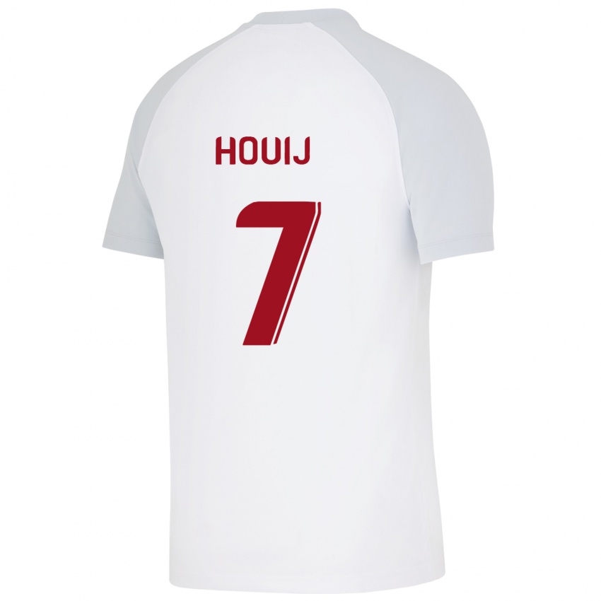 Hombre Camiseta Mariem Houij #7 Blanco 2ª Equipación 2023/24 La Camisa