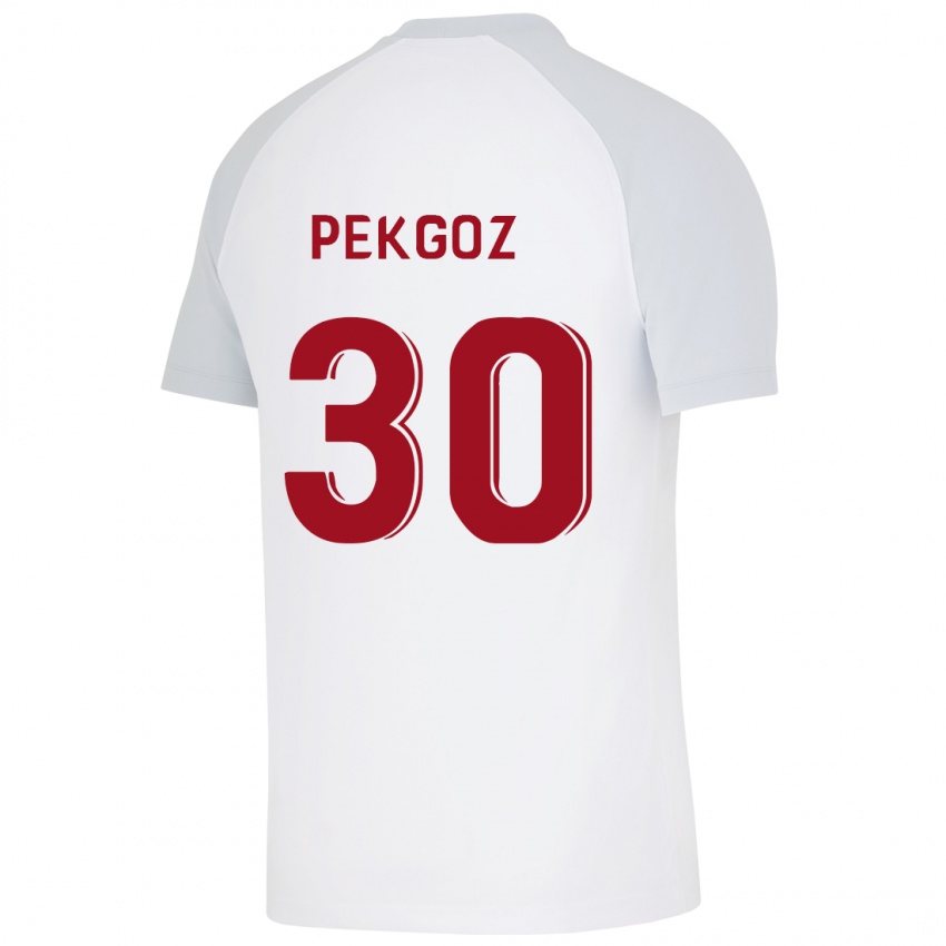 Hombre Camiseta Berra Pekgöz #30 Blanco 2ª Equipación 2023/24 La Camisa