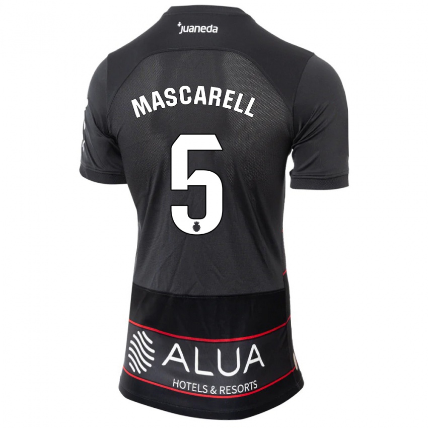 Hombre Camiseta Omar Mascarell #5 Negro 2ª Equipación 2023/24 La Camisa