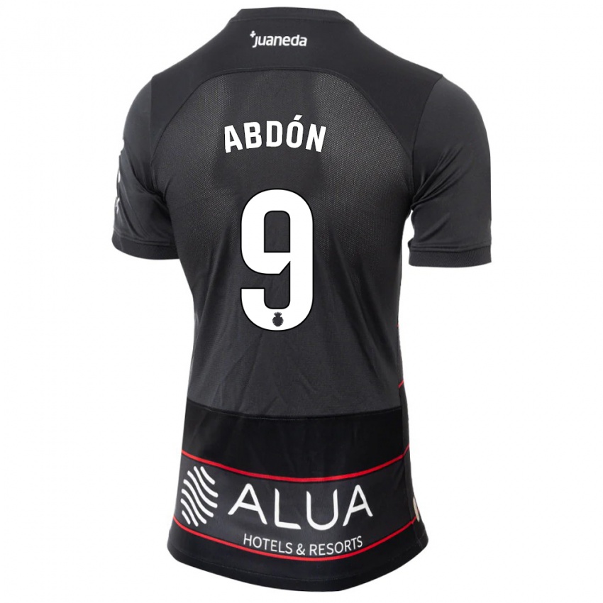 Hombre Camiseta Abdón Prats #9 Negro 2ª Equipación 2023/24 La Camisa