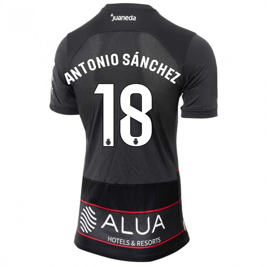 Hombre Camiseta Antonio Sánchez #18 Negro 2ª Equipación 2023/24 La Camisa