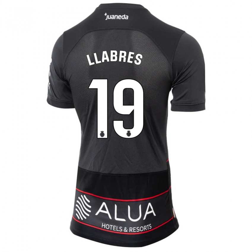 Hombre Camiseta Javi Llabrés #19 Negro 2ª Equipación 2023/24 La Camisa